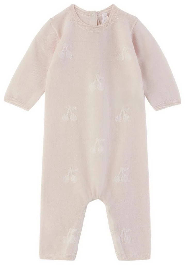 商品Bonpoint|Baby Pink The Woolmark Company Edition Tilouana Jumpsuit,价格¥945,第1张图片