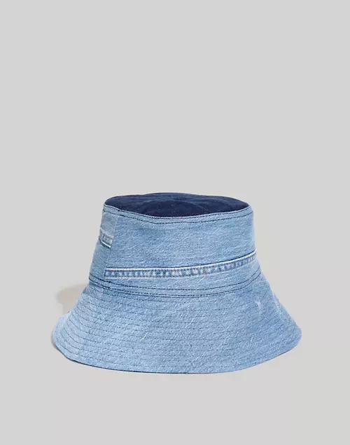 Upcycled Patchwork Bucket Hat商品第2张图片规格展示