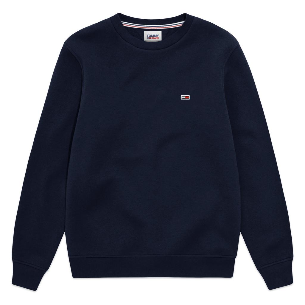 Tommy Jeans Fleece Flag Crew Sweat - Twilight Navy商品第1张图片规格展示