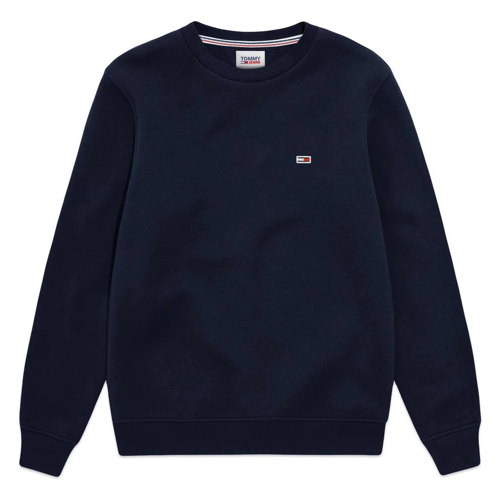 商品Tommy Hilfiger|Tommy Jeans Fleece Flag Crew Sweat - Twilight Navy,价格¥560,第1张图片