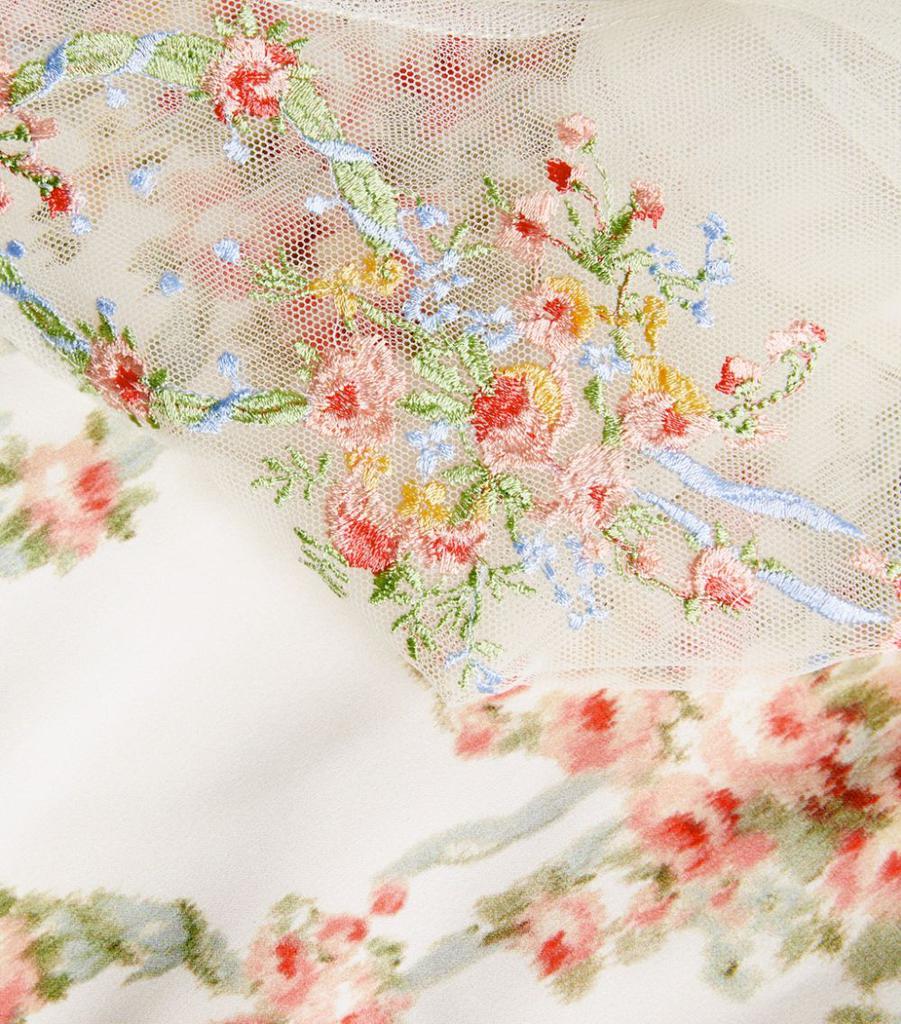 Floral Sheer-Top Dress商品第5张图片规格展示