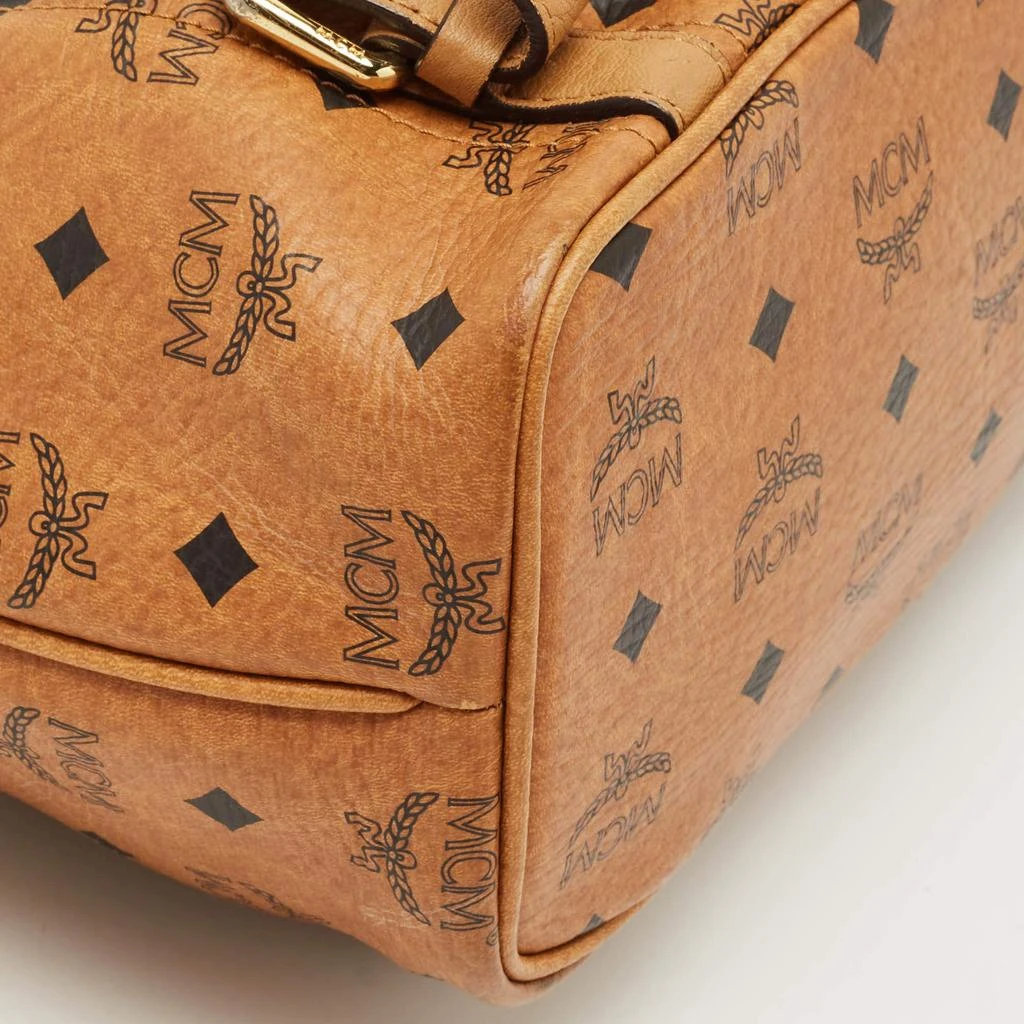 MCM Cognac Visetos Coated Canvas and Leather Top Zip Tote 商品