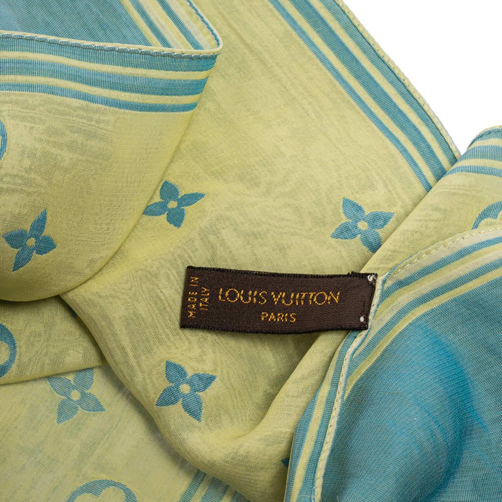 Louis Vuitton Color Block Logo Monogram Reversible Silk Scarf商品第6张图片规格展示