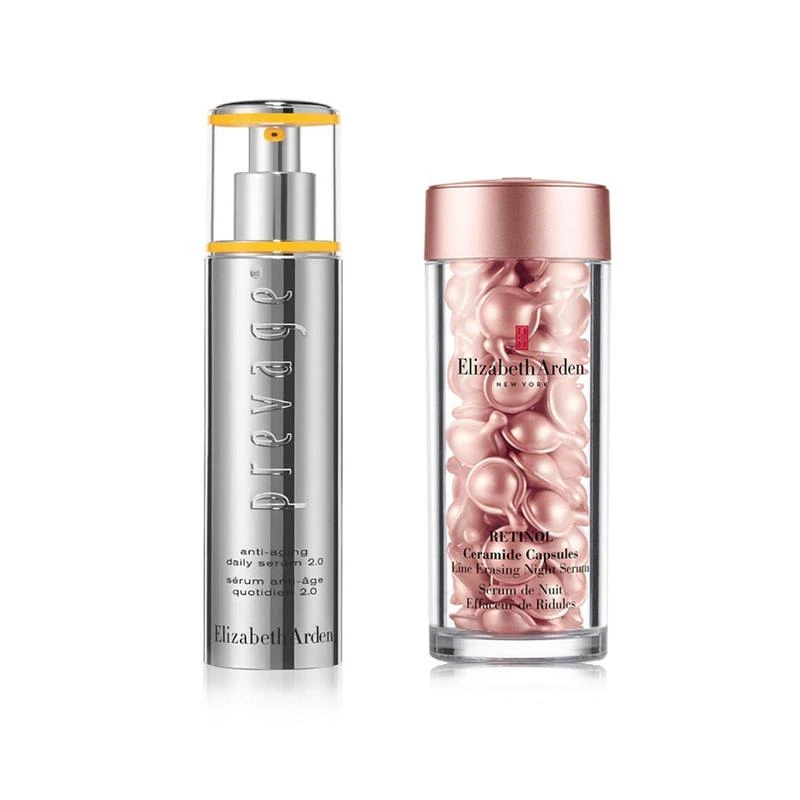 商品Elizabeth Arden|Elizabeth Arden 雅顿 橘灿精华2.0 50ml + 时空焕活夜间多效胶囊精华(粉胶) 60粒,价格¥1529,第1张图片