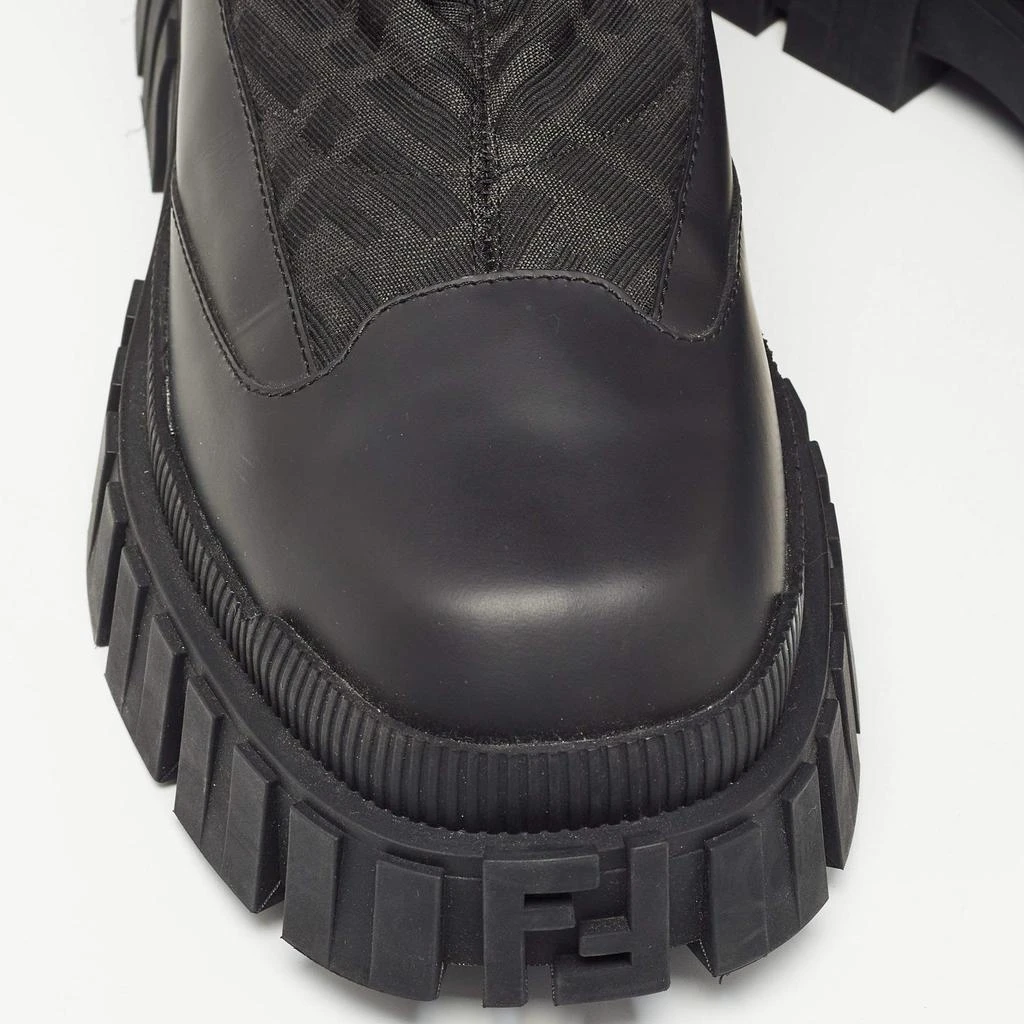 Fendi Black Fabric and Leather Snow Boots Size 42 商品