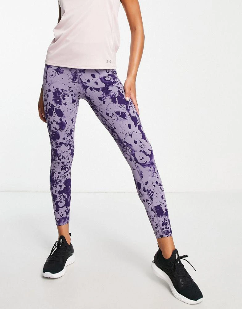 商品Under Armour|Under Armour Training Meridian ankle length leggings in purple print,价格¥257,第1张图片