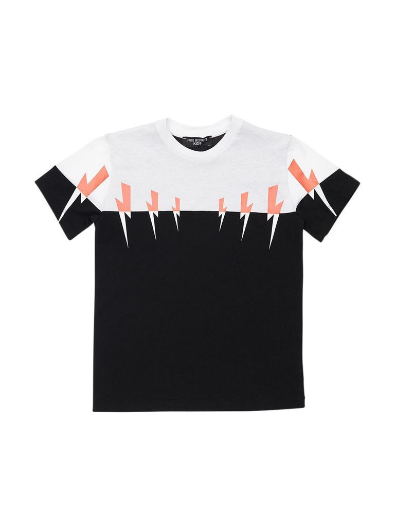 商品Neil Barrett|Thunder Color Block Jersey T-shirt,价格¥436,第1张图片