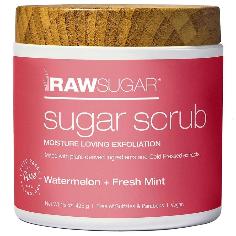 商品Raw Sugar|Moisture Loving Sugar Scrub Watermelon + Fresh Mint,价格¥121,第1张图片