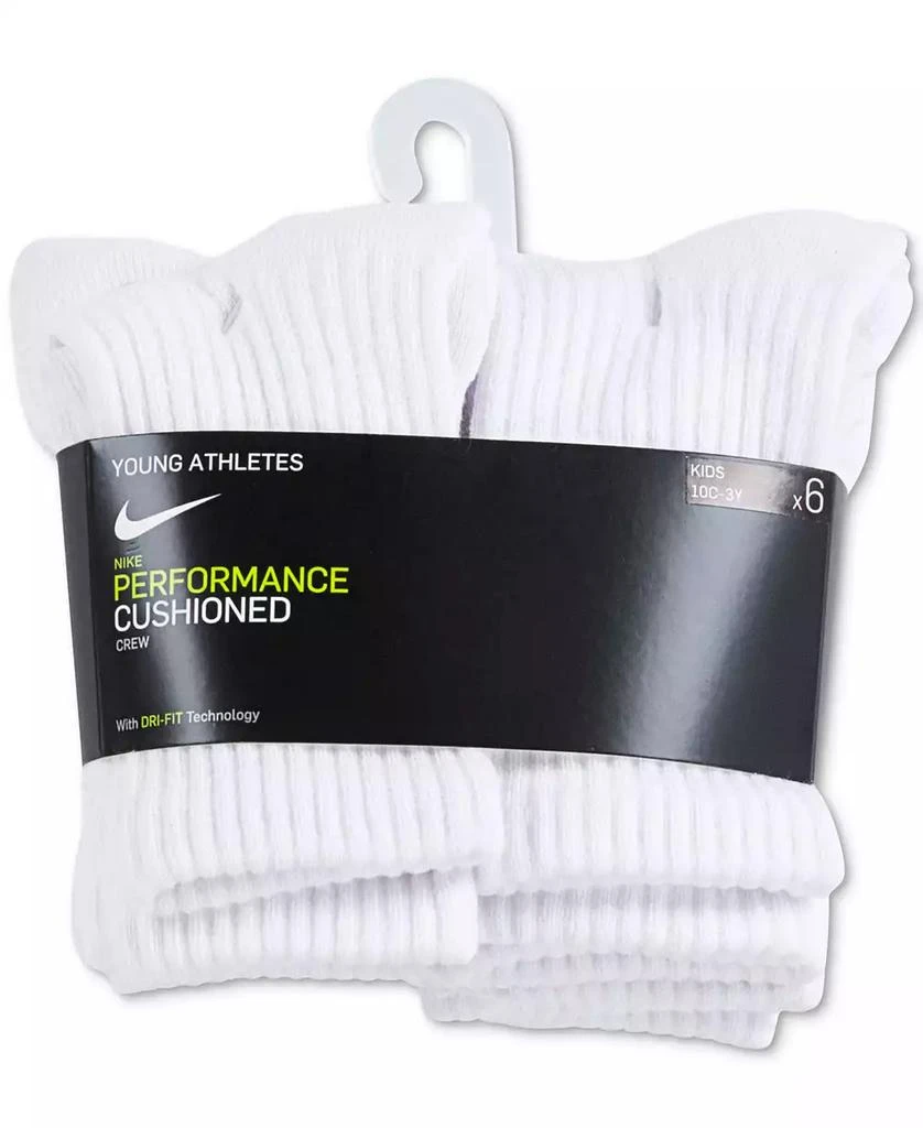 商品NIKE|Little Kids' 6-Pk. Performance Crew Socks,价格¥114,第4张图片详细描述