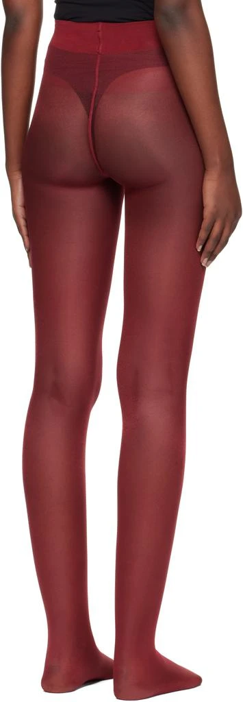 商品Wolford|Burgundy Satin Touch 20 Tights,价格¥327,第3张图片详细描述