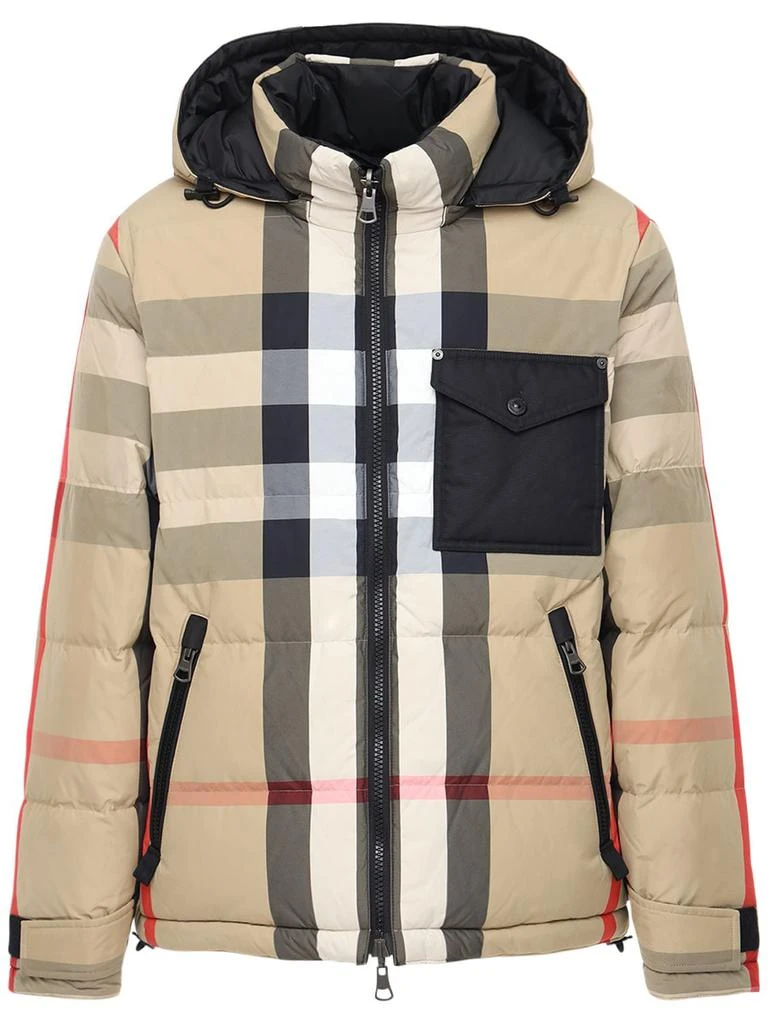 商品Burberry|Rutland Check Print Tech Down Jacket,价格¥14448,第1张图片