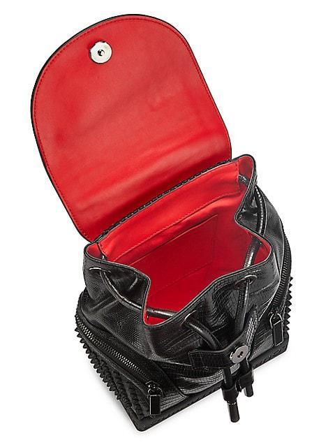 商品Christian Louboutin|Explorafunk Croc Embossed Backpack,价格¥14647,第6张图片详细描述