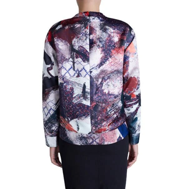 商品PRABAL GURUNG|Prabal Gurung Printed Satin Sweatshirt M,价格¥669,第3张图片详细描述