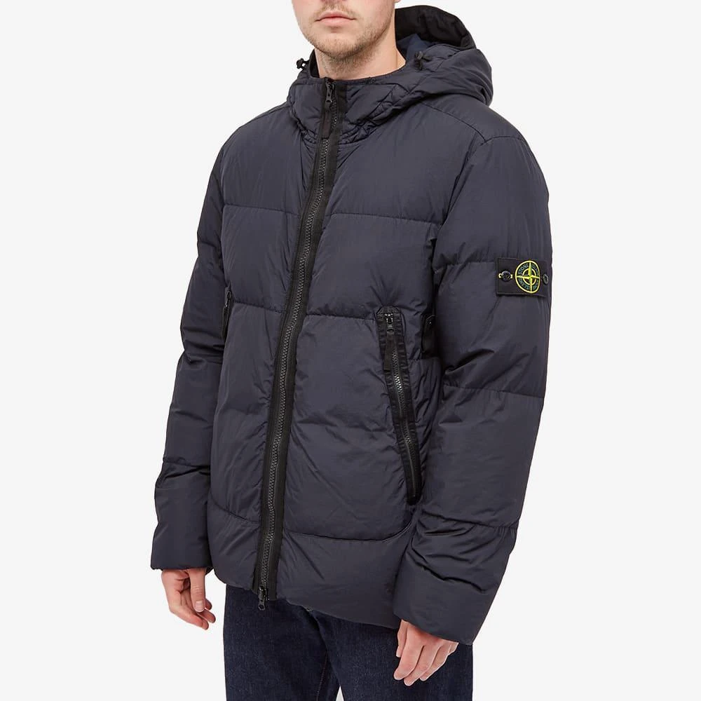 商品Stone Island|Stone Island Garment Dyed Crinkle Reps Hooded Down Jacket,价格¥5250,第4张图片详细描述
