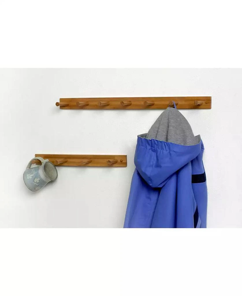 Diversified Wall-Mounted 7 Peg Wood Hook Rack 商品