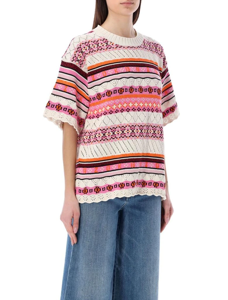 商品Kenzo|Kenzo Crochet Short-Sleeved Knitted Jumper,价格¥1933,第3张图片详细描述