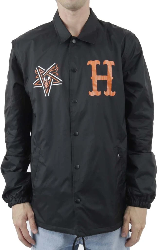 商品HUF|x Thrasher Split Coaches Jacket - Black,价格¥374,第1张图片