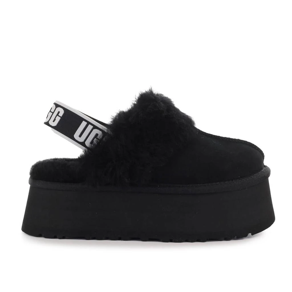 商品UGG|UGG FUNKETTE BLACK SLIPPER,价格¥1179,第1张图片