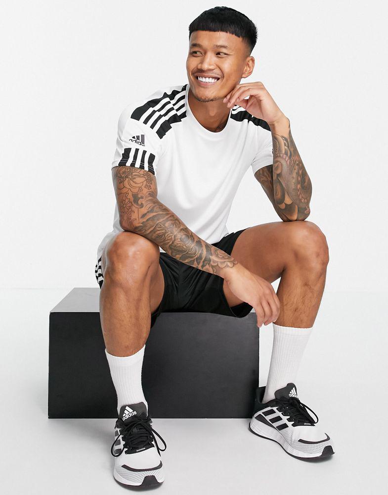 adidas Football Squadra 21 t-shirt in white商品第4张图片规格展示