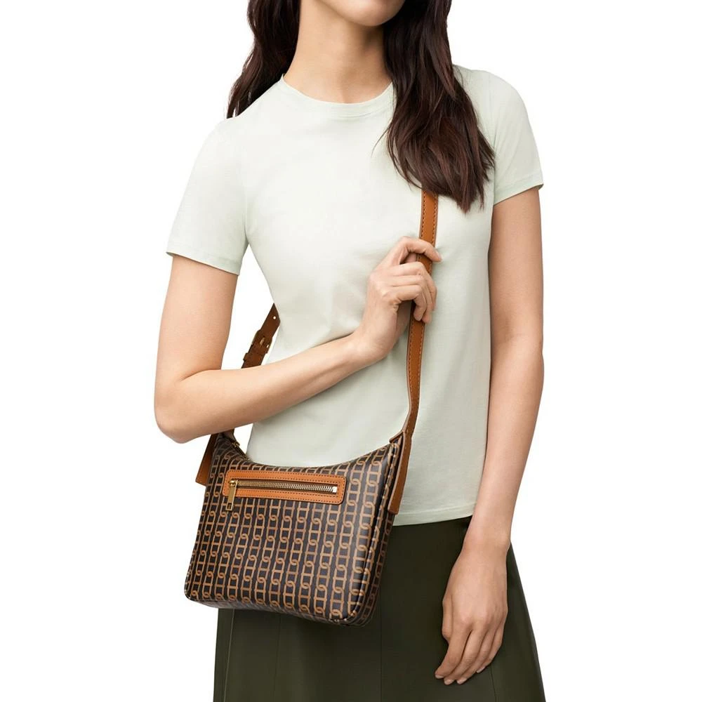 商品Fossil|Cecilia Leather Small Top Zip Crossbody Bag,价格¥1196,第4张图片详细描述