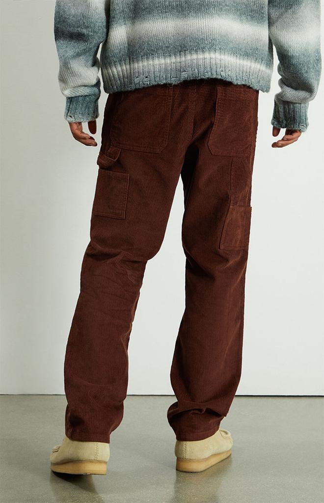 Brown Corduroy Drawstring Carpenter Pants商品第5张图片规格展示