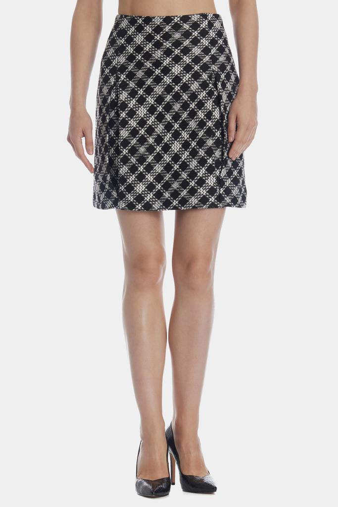 商品Karl Lagerfeld Paris|Plaid Tweed Skirt,价格¥558,第1张图片