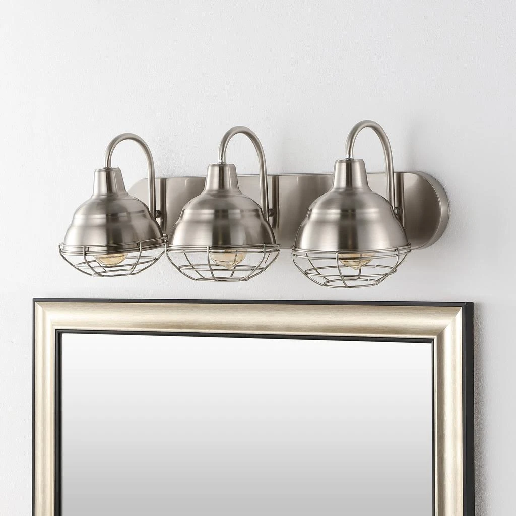 商品JONATHAN Y|Levi 24.5" 3-Light Industrial Farmhouse Iron LED Vanity,价格¥1122,第4张图片详细描述