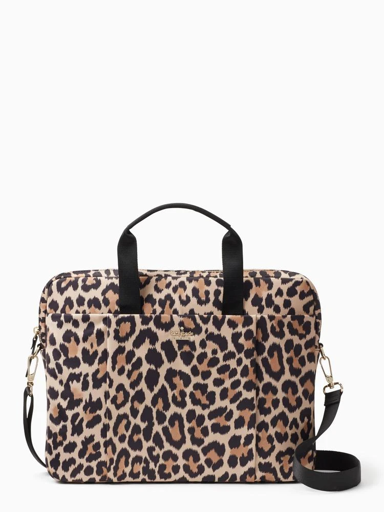 商品Kate Spade|leopard laptop commuter bag,价格¥997,第1张图片