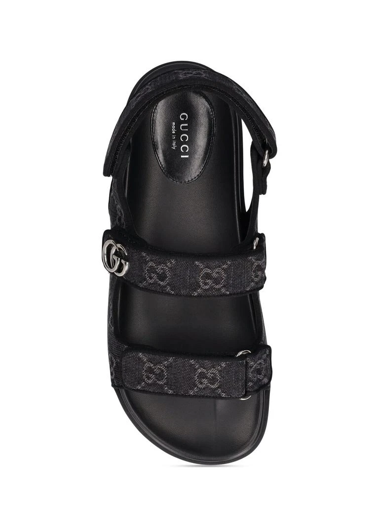 商品Gucci|35mm Double G Denim Sandals,价格¥7330,第5张图片详细描述
