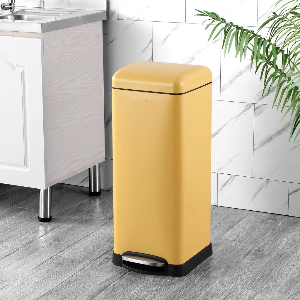 商品happimess|Betty Retro 8-Gallon Step-Open Trash Can (20 liners Included),价格¥703,第1张图片