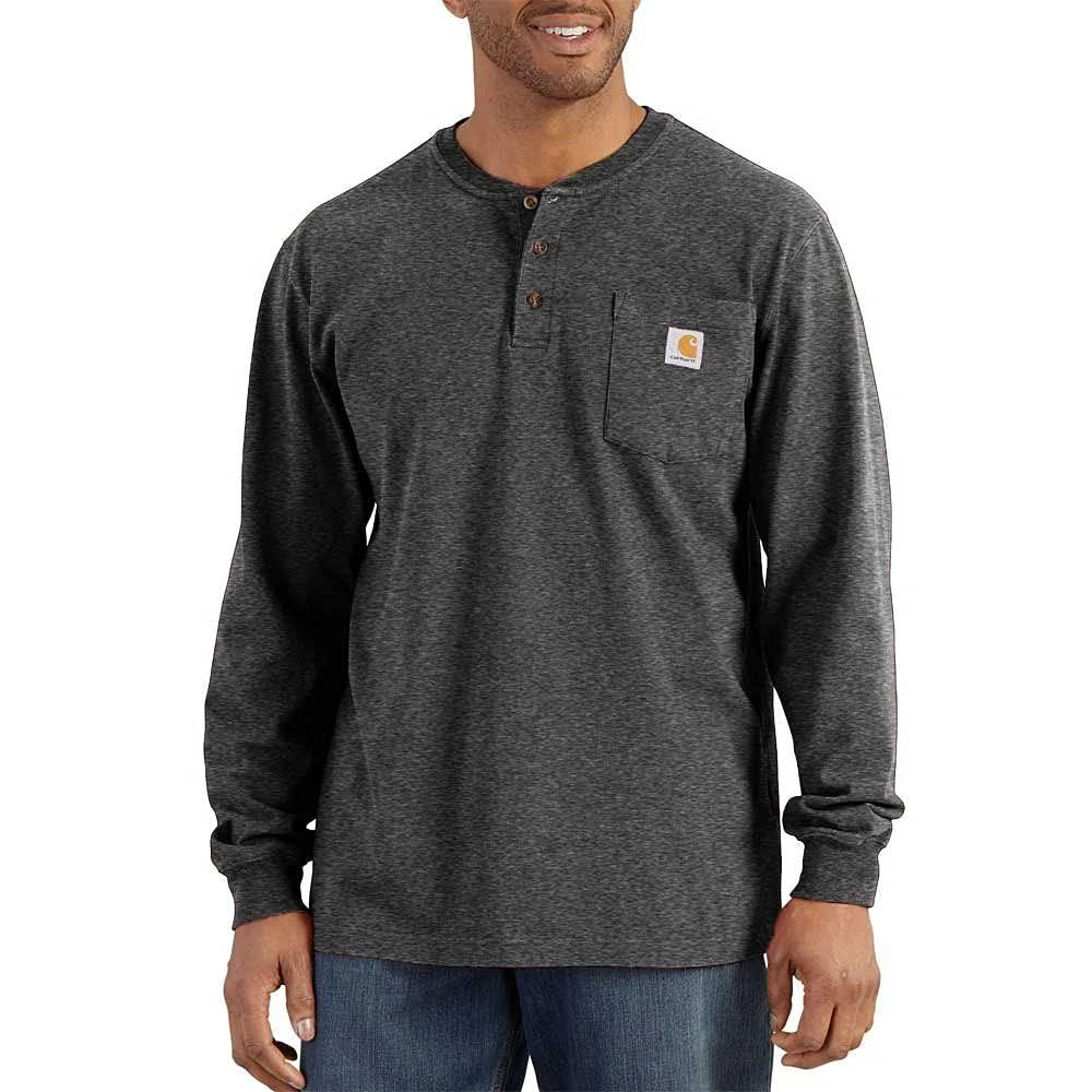 商品Carhartt|Big & Tall Workwear Pocket Long Sleeve Henley,价格¥225,第1张图片