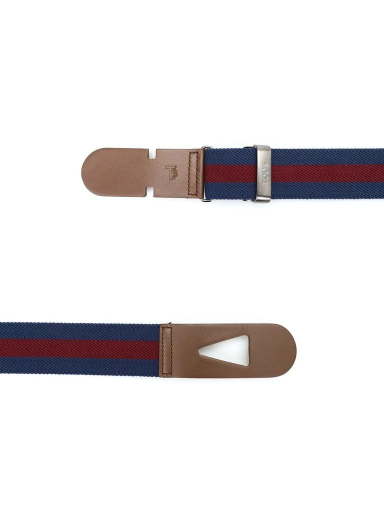 商品Tod's|Tod's Embossed Logo Striped Belt,价格¥2090,第2张图片详细描述