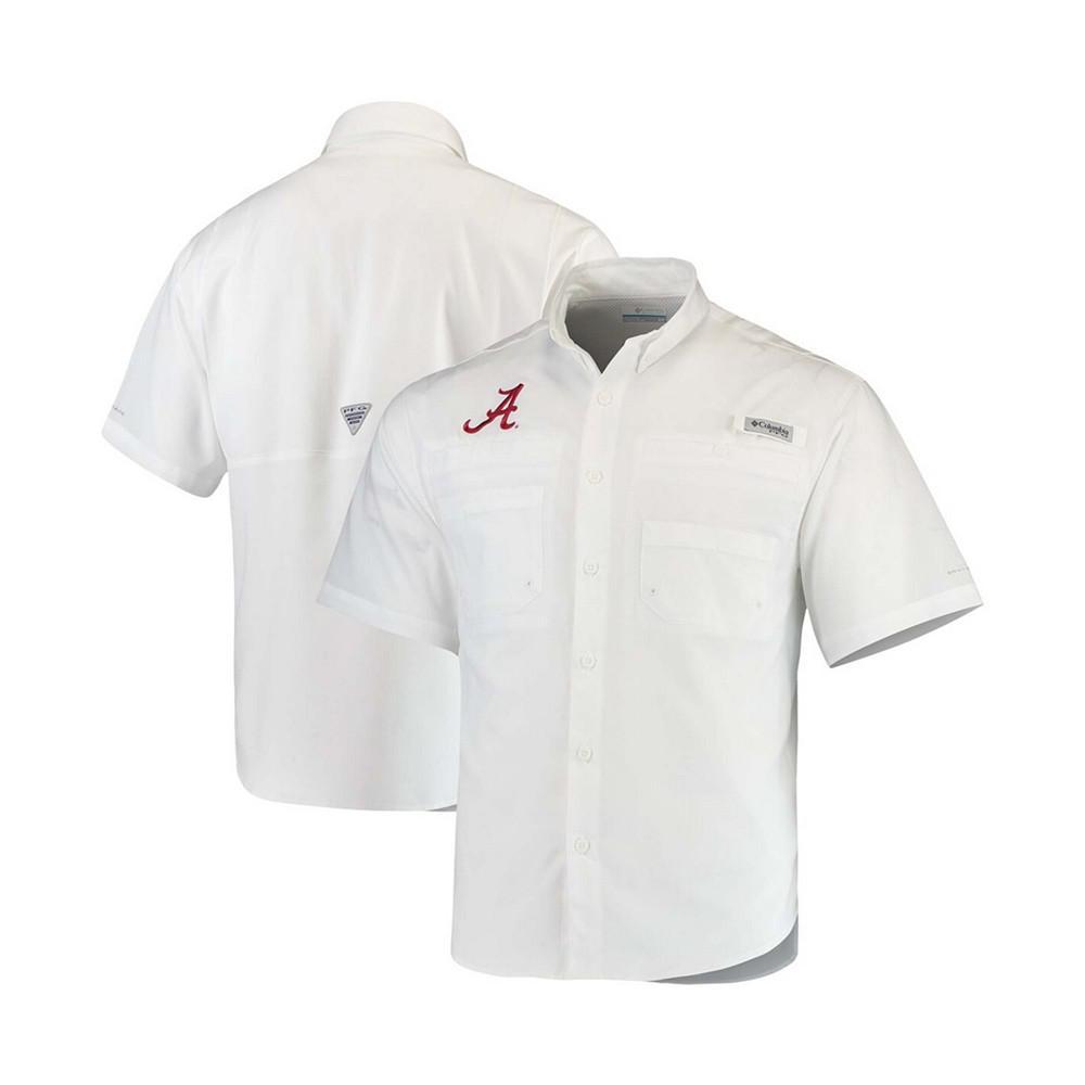 商品Columbia|Men's White Alabama Crimson Tide Tamiami Shirt,价格¥407,第5张图片详细描述