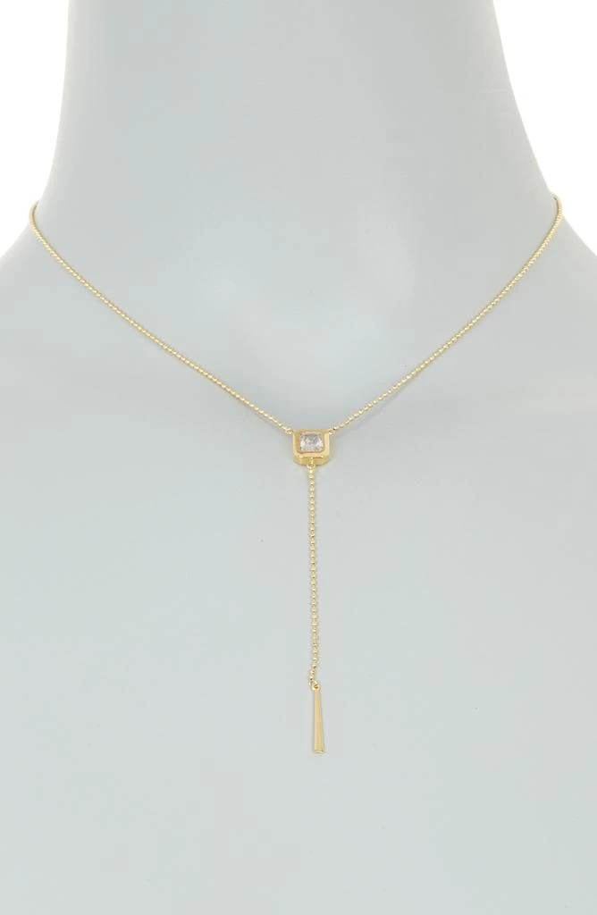 商品Nordstrom|Cubic Zirconia Ball Chain Y-Necklace,价格¥57,第2张图片详细描述