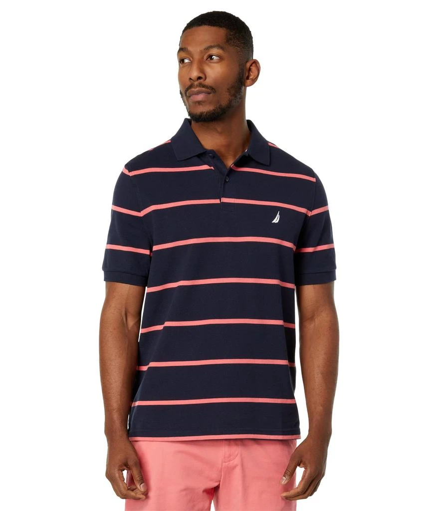 商品Nautica|Classic Fit Striped Performance Deck Polo,价格¥273,第1张图片