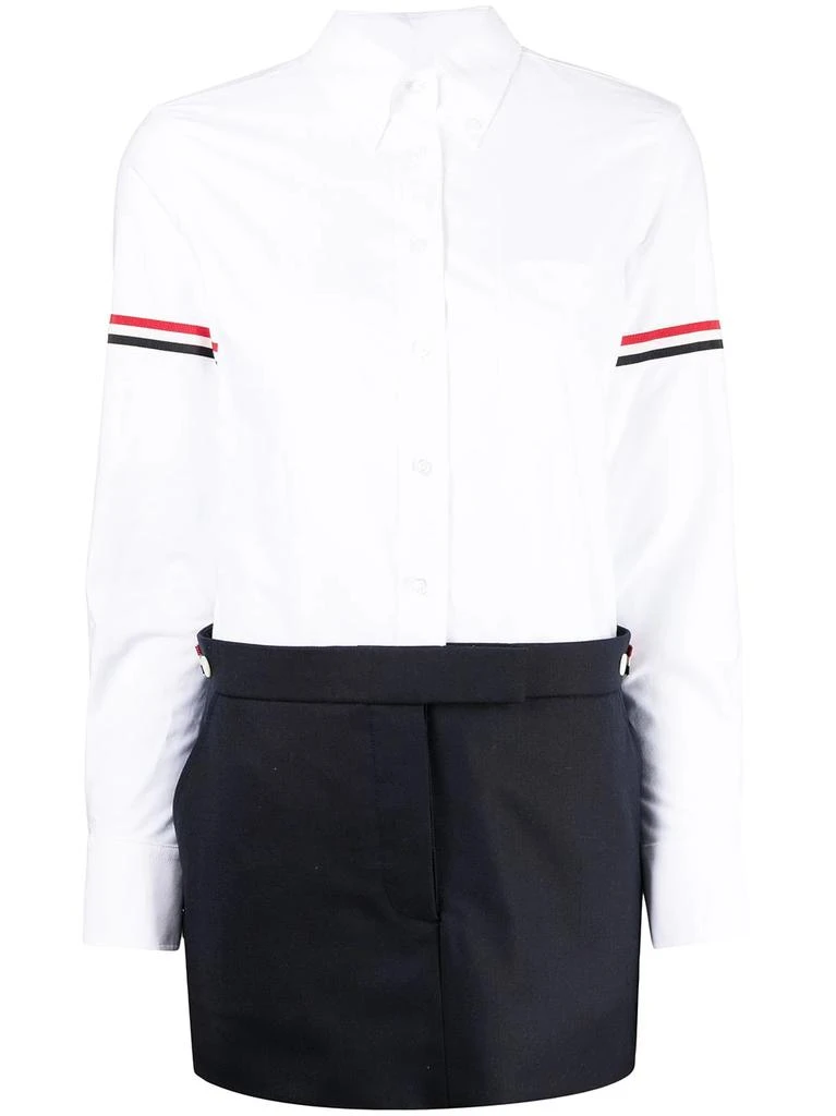 商品Thom Browne|THOM BROWNE RWB-stripe shirt dress,价格¥6804,第1张图片