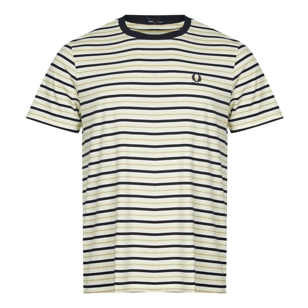 商品Fred Perry|Fred Perry Striped T-Shirt - Wax Yellow,价格¥231,第1张图片