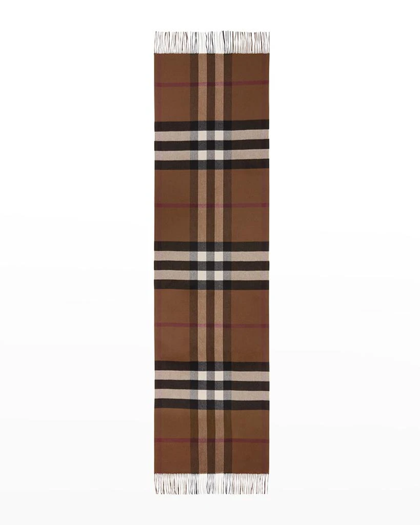 商品Burberry|Men's Oversized Giant Check Cashmere Scarf,价格¥6031,第2张图片详细描述