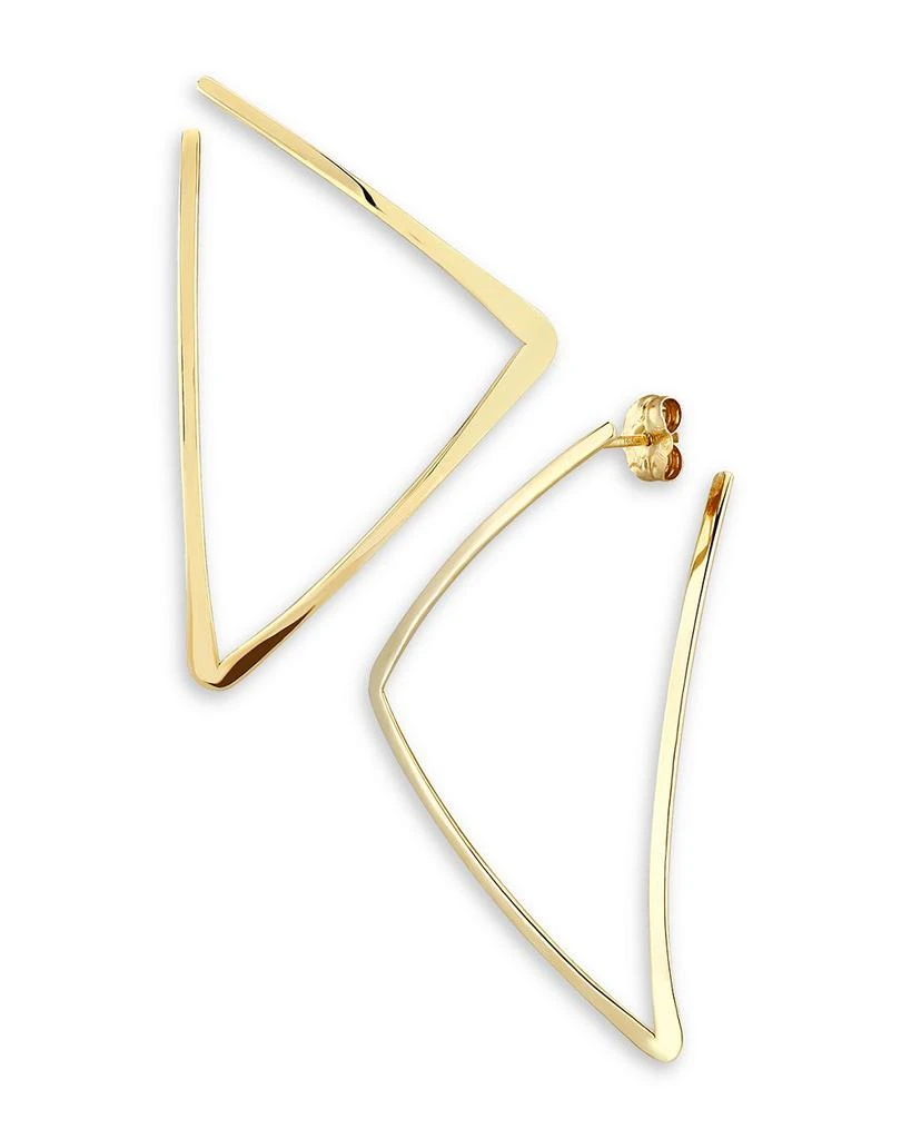 商品Bloomingdale's|Triangle Offset Hoop Earrings in 14K Yellow Gold - Exclusive,价格¥5038,第1张图片详细描述
