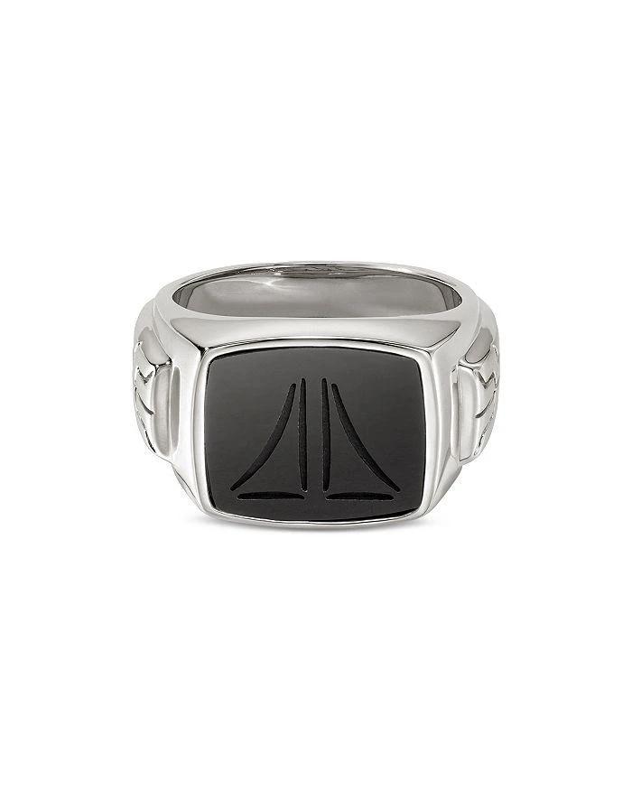 商品John Hardy|Sterling Silver Onyx Signet Ring,价格¥6807,第1张图片详细描述