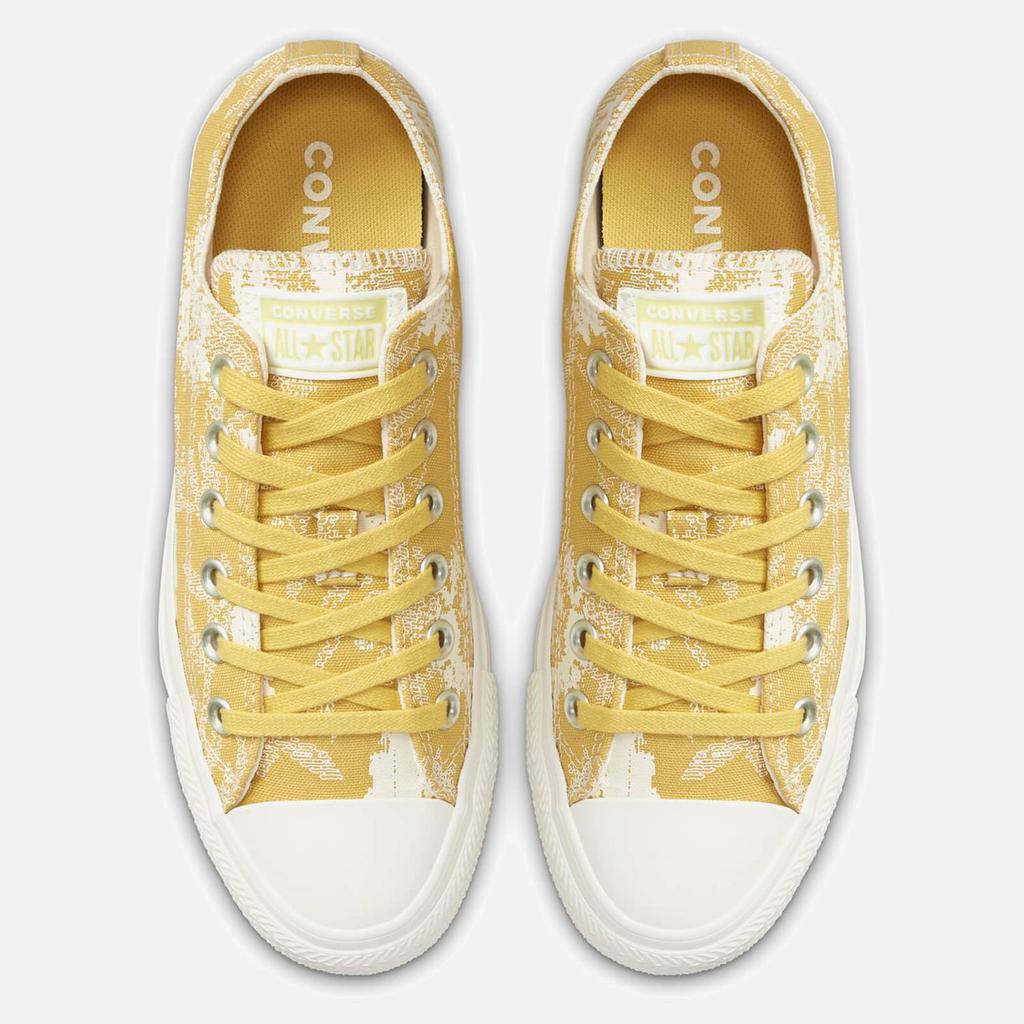 Converse Women's Chuck Taylor All Star Hybrid Floral Ox Trainers - Saturn Gold/Egret/Saturn Gold商品第4张图片规格展示