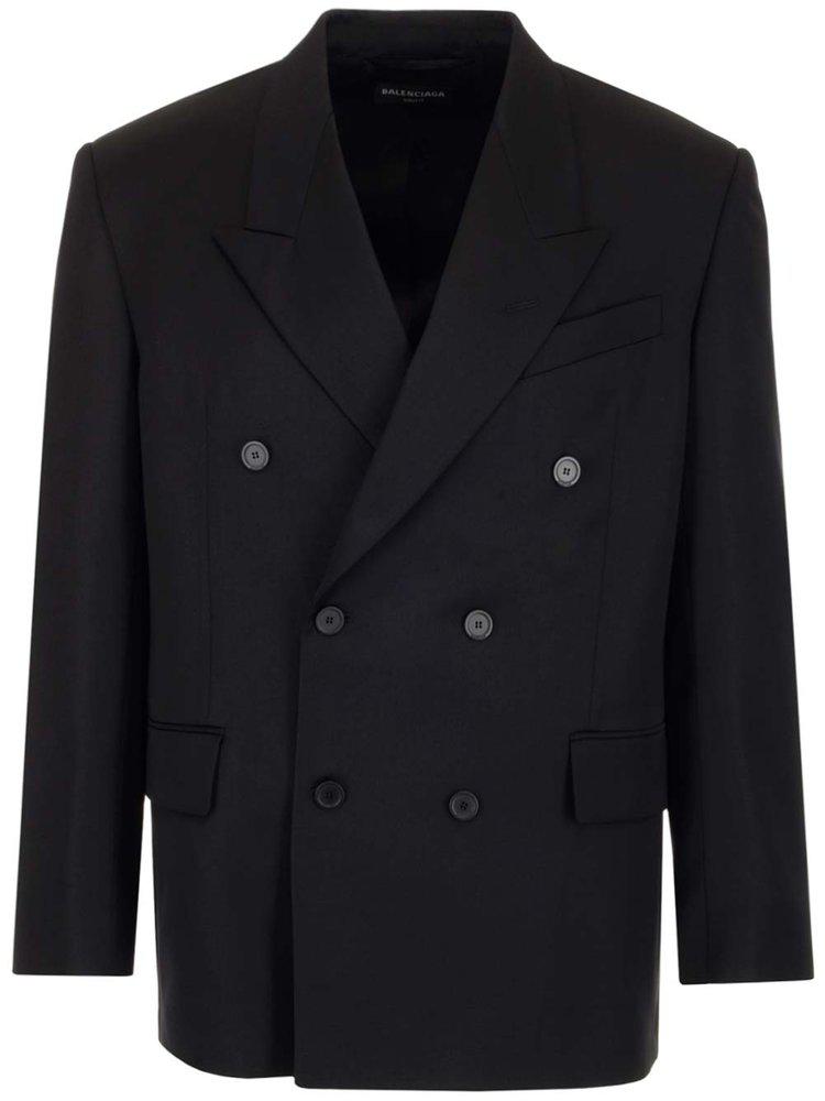 Balenciaga Classic Double-Breasted Jacket商品第1张图片规格展示