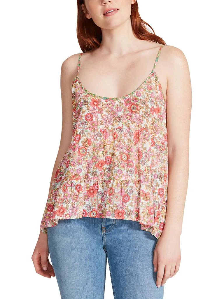 商品Steve Madden|Marigold Womens Cotton Gathered Tank Top,价格¥145,第1张图片