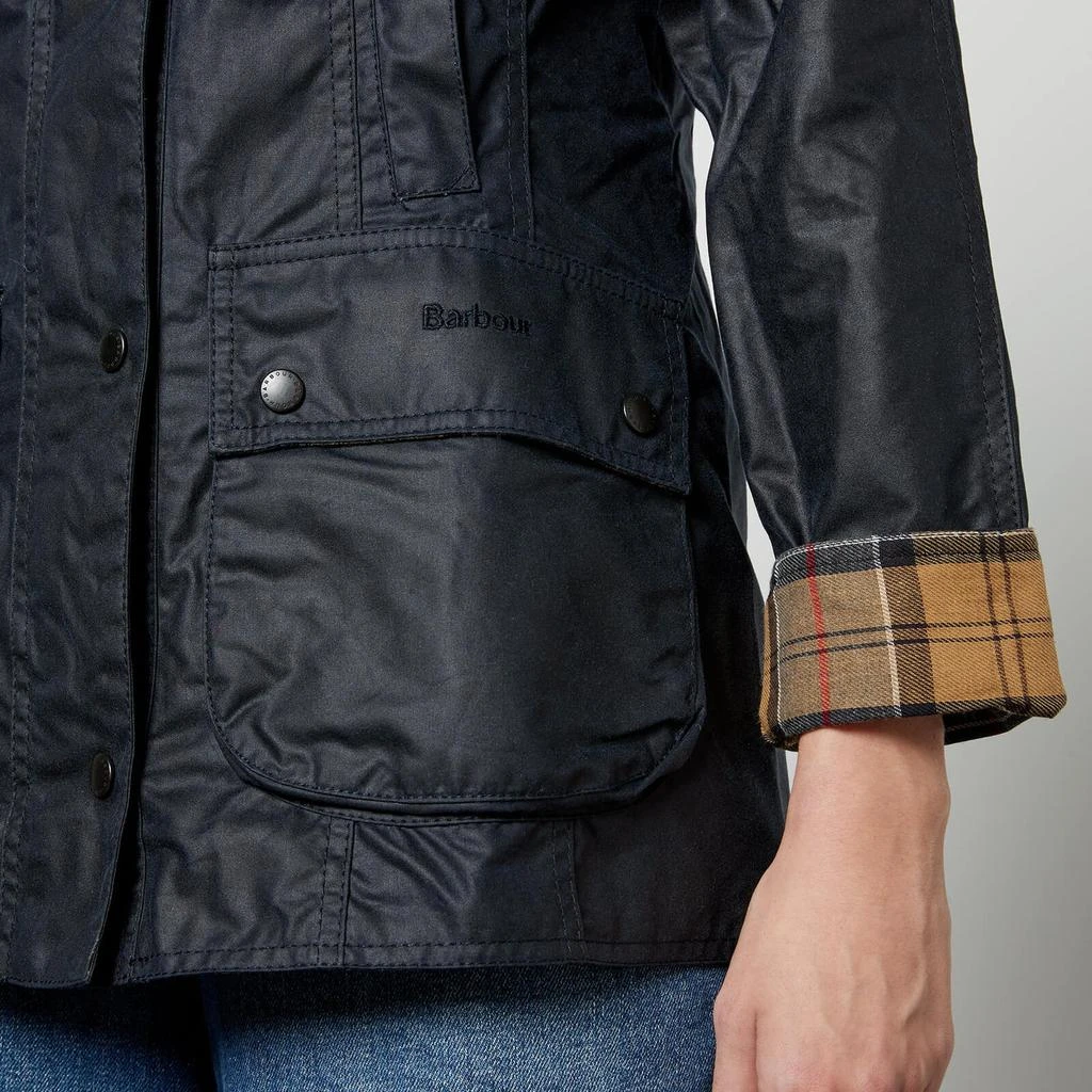 商品Barbour|女式 Beadnell 蜡夹克 - 海军蓝,价格¥2582,第4张图片详细描述