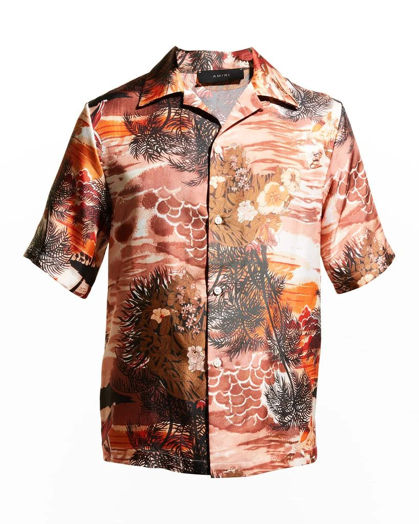 商品AMIRI|Men's Hawaiian Silk Bowling Shirt,价格¥3367,第3张图片详细描述