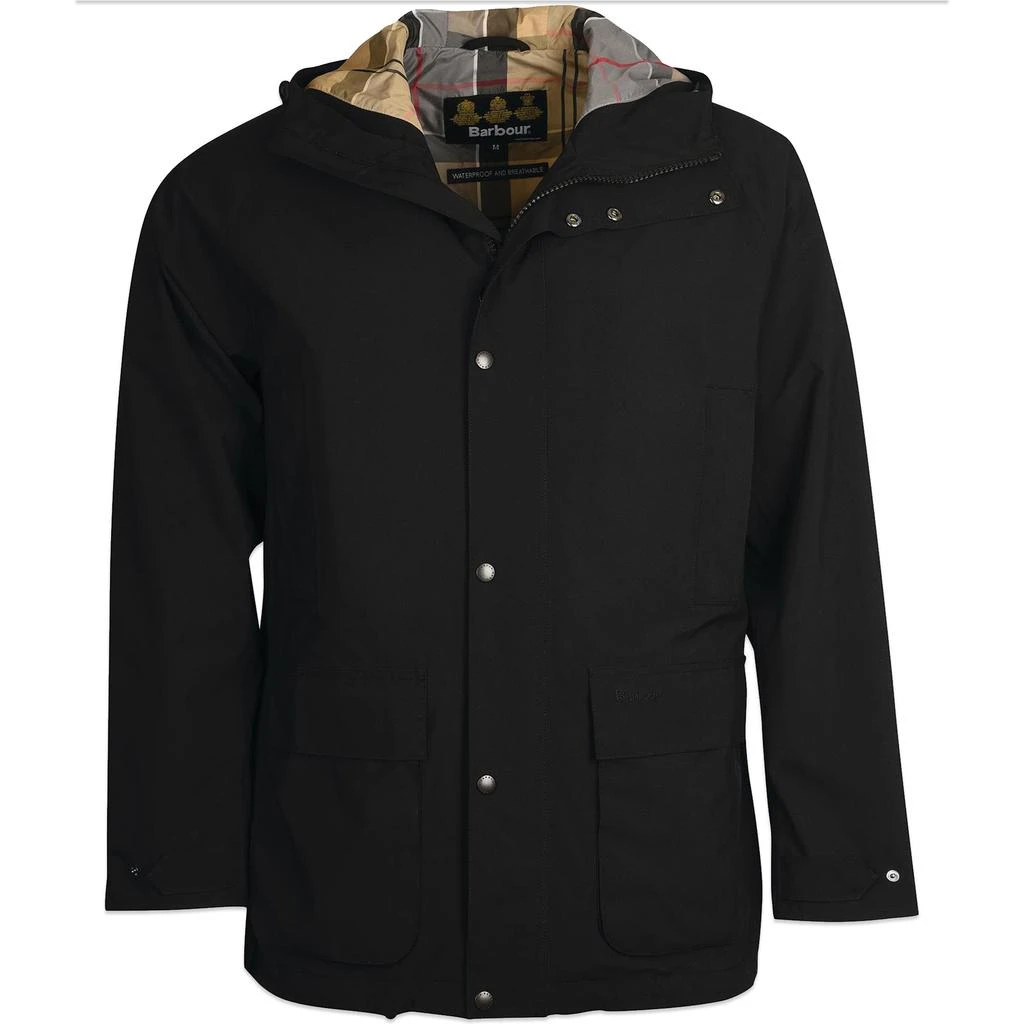 商品Barbour|Barbour Waterproof Hooded Bedale - Black,价格¥1946,第1张图片