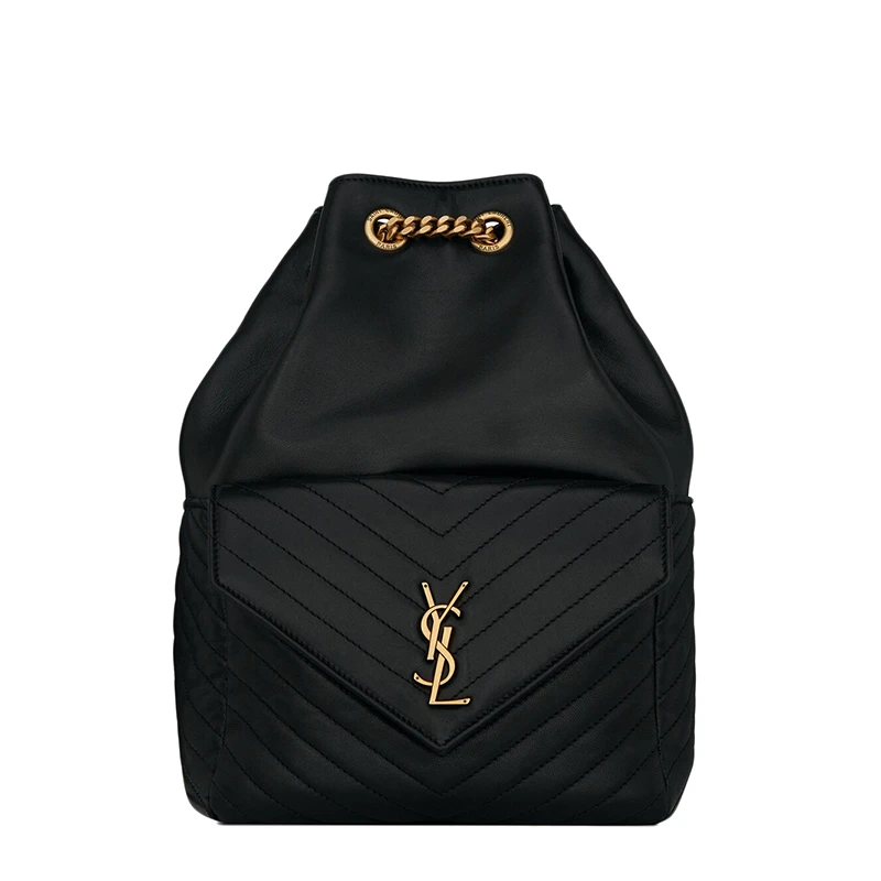 商品Yves Saint Laurent|SAINT LAURENT PARIS/圣罗兰 YSL JOE系列 女士黑色羊皮革双肩包,价格¥16697,第1张图片