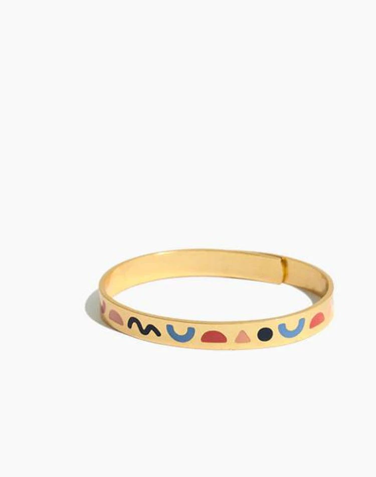 商品Madewell|Enamel Glider Bangle Bracelet,价格¥134,第1张图片详细描述