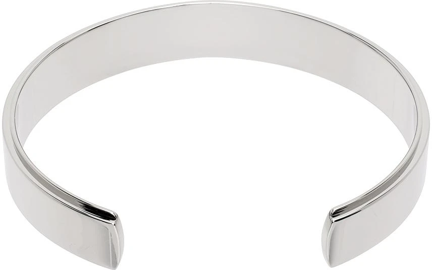商品Valentino|Silver & Black VLogo Signature Cuff Bracelet,价格¥6950,第2张图片详细描述