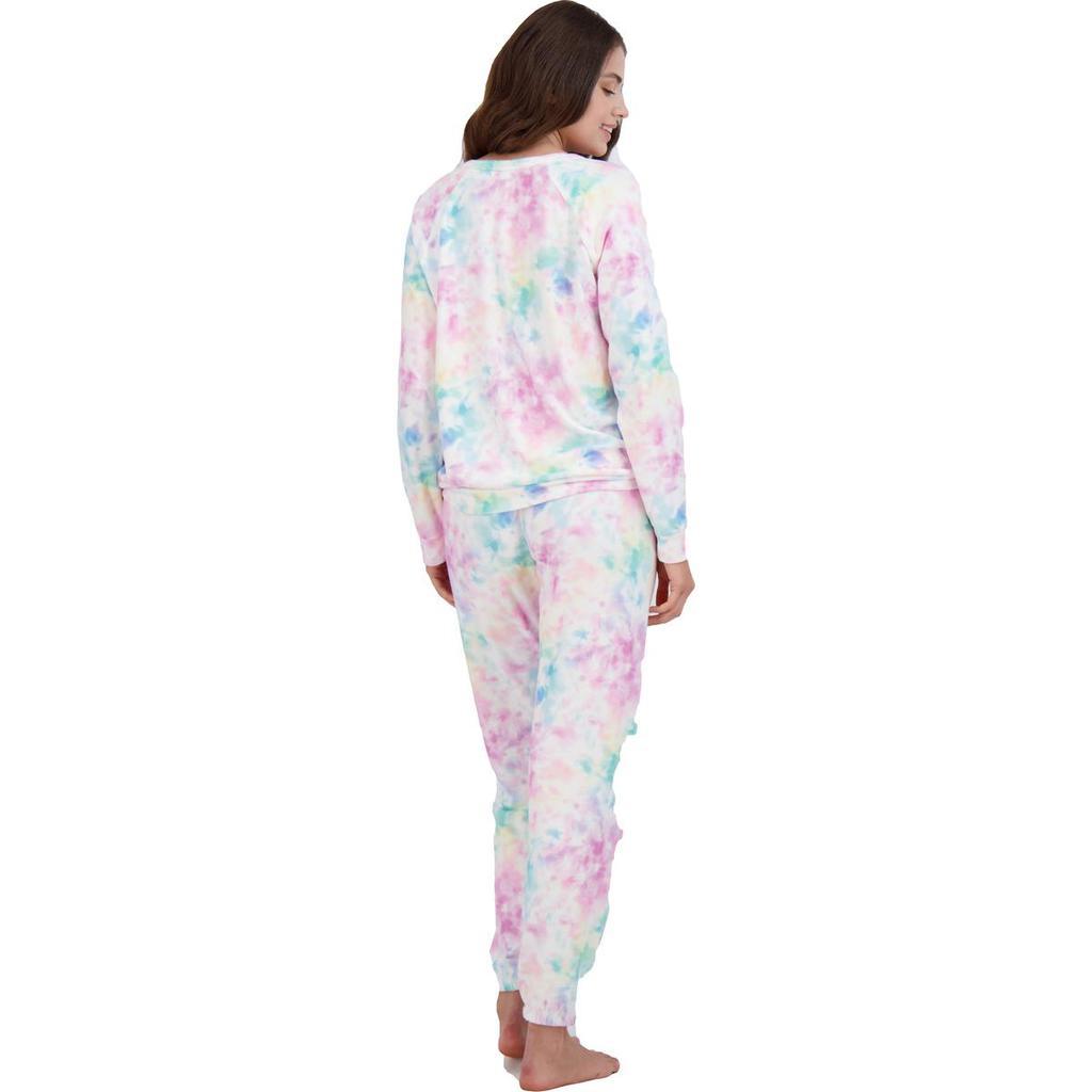 商品P.J. Salvage|PJ Salvage Women's 2 Piece Tie-Dye Print Peachy Jogger and Sweatshirt Lounge Set,价格¥127,第7张图片详细描述